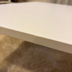 【美品】簡単に脚を外せるローテーブル　ハロー(ホワイト)の画像