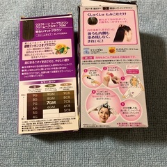 白髪染　２種類。使用済の画像