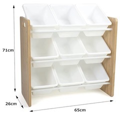 おもちゃ収納棚の画像