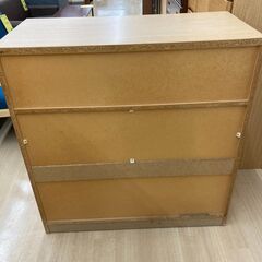A-858【リユースのサカイ野々市店】ジモティ来店特価‼  整理タンス 木目調 ブラウン  ※クリーニング済みの画像