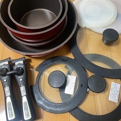 アイリスオーヤマ　フライパン鍋セットの画像