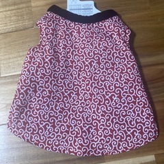 ペット服　ちゃんちゃんこ　赤　Lの画像