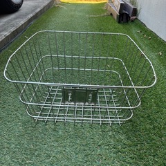 自転車前カゴ　ステンレスの画像