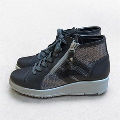 Reidroc VITA NOVA レザースニーカー 23cm 厚底 ファスナーの画像