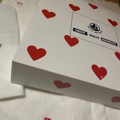 新品プチバトー ハート❤️フード付きタオルの画像