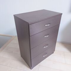 無料！木製4段チェスト　スライドレールの画像