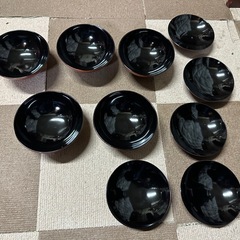 漆器 御椀セット 津軽塗 5個セット 茶碗 美品 当時モノ 昭和レトロ 和食器 汁椀 吸物椀の画像