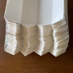 差し上げます 牛乳パックカット済み 六角形椅子用 48枚の画像