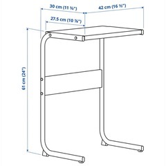 IKEAサイドテーブル の画像