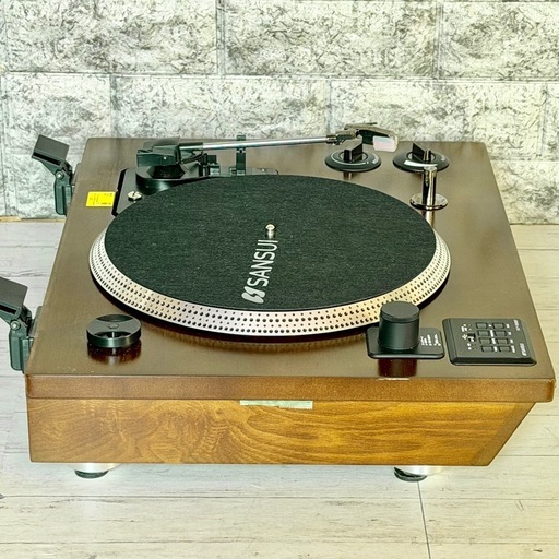 SANSUI Bluetooth機能付きレコードプレーヤー SLP-5000BT