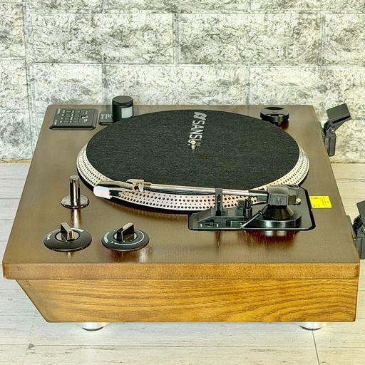 SANSUI Bluetooth機能付きレコードプレーヤー SLP-5000BT