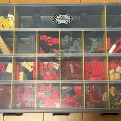 LEGO(レゴ)ブロック アストロプロダクツ  プラスチックパーツケース 14 付きの画像