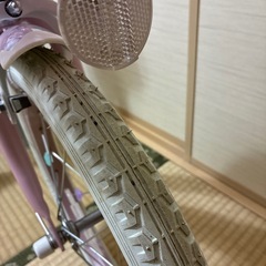 16インチ　メソピアノ自転車　補助輪、ヘルメット付の画像