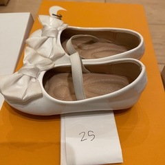 結婚式　ドレス　子ども靴　サイズ25　の画像