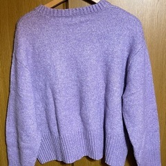 AUNT MARIE'S アントマリーズ 紫 ニットセーターの画像