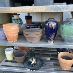 【無料】差し上げます 植木鉢・ブロック・花瓶の画像