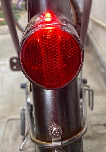 【自転車】26インチ 6段変速　LEDオートライト シティサイクル　BAA　マットピンクベージュ