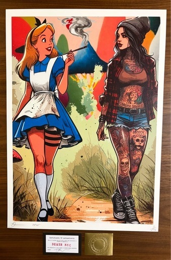 セール 世界限定100枚 DEATH NYC アート ポスター DEATH NYC アート
