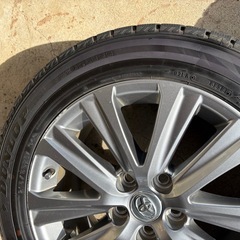 クラウン210後期アルミ，ダンロップスタッドレスの画像