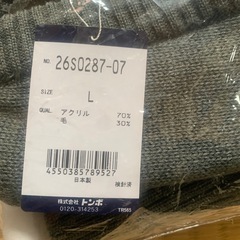 浦和実業　新品未使用　Ｌ　グレー Vネック長袖セーターの画像