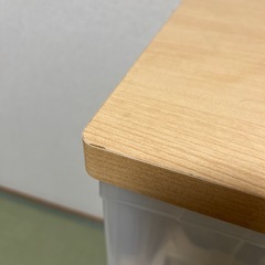 4段　木目調　天板付き衣装ケースの画像