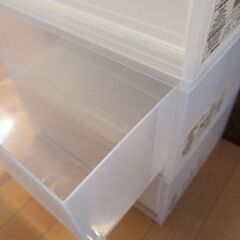 那須塩原市三島エリア　無印良品　3個セット　ポリプロピレン　ケース引出式　横ワイド深型の画像