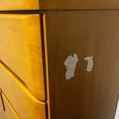 ニトリ    ハイチェスト  6段の画像