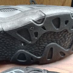 新品 26.5cm メンズ スニーカー ブラック 厚底 シューズ 識別番号:【N566-S】の画像