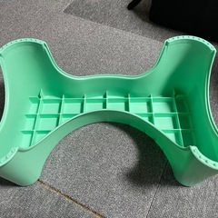 トイレの踏み台グリーン色の画像
