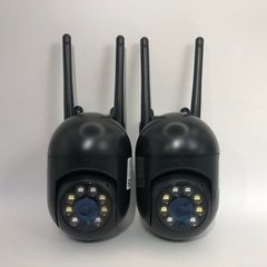 【178】新品2台 屋内 1080P 2方向音声 USB給電 ワイヤレスセキュリティWiFiカメラの画像