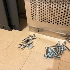 無印良品 MUJI スチールユニットシェルフ バックパネル幅84cm 5枚  ※金具不足の画像