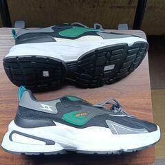 新品 25.5cm メンズ スニーカー ブラック 厚底 シューズ 普段着 識別番号:【N567-S】の画像