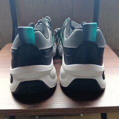 新品 25.5cm メンズ スニーカー ブラック 厚底 シューズ 普段着 識別番号:【N567-S】の画像