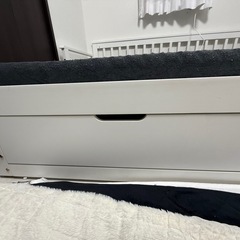 ダブルベット 引き出し付き 片方引き出し硬いです！ の画像