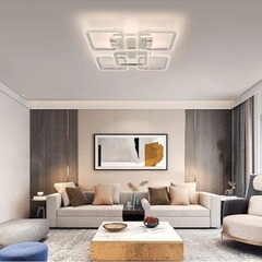 シーリングライト LED モダン 天井照明 リモコン付 北欧 スクエア おしゃれの画像