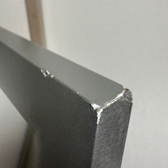 コーナン スタンドミラー　シルバー  キズ汚れ有りの画像