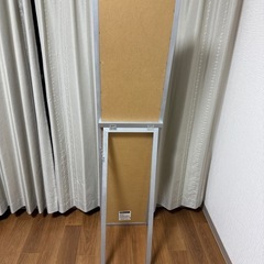 コーナン スタンドミラー　シルバー  キズ汚れ有りの画像