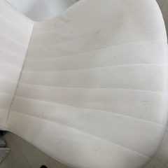 ダイニングチェア 白 ベロアの画像