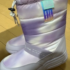 新品　スノーブーツ　ブーツ　24センチ　女の子　ムーンスターの画像