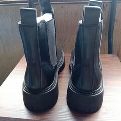 新品 24cm レディース ブーツ ブラック 厚底 シューズ 識別番号:【B008-S】の画像