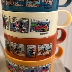 未使用 スタッキングコップ ケース付き 4個セット ミッキーマウス ディズニー ピッチャー コッブの画像