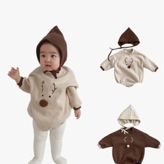 トナカイ　ロンパースの画像