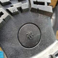 新品 24.5cm レディース ブーツ ブラック 厚底 シューズ 識別番号:【B004-S】の画像