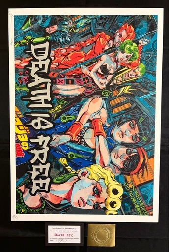 世界限定100枚 DEATH NYC 世界限定100枚 アートポスター 奈良美智 NARA