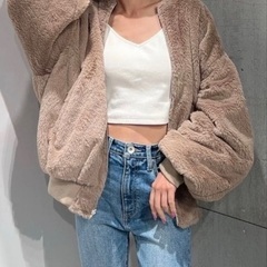 新品  GYDA ジェイダ  リバーシブルエコファーMA-1 の画像