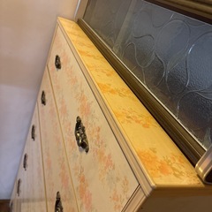 整理ダンス　花柄　昭和レトロ　の画像