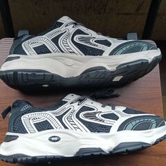 新品 26cm メンズ スニーカー ブラック ホワイト 厚底 シューズ 識別番号:【N570-S】の画像