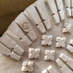 新品 23.5cm レディース ブーツ ブラウン 厚底 シューズ 識別番号:【B001-S】の画像