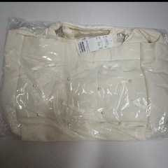 新品 プティマイン ホワイト リボン刺繍 マザーズバッグの画像