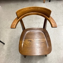 12/25まで店頭商品一部を除き半額クリスマスSALE!!開催中 　サ2512-119 ライフ Japan vintage アームチェア キズ汚れ有りの画像